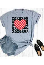 THE WAY DOWN SOUTH SHIRT WMS TEE "VALENTINES DAY RETRO XOXO"