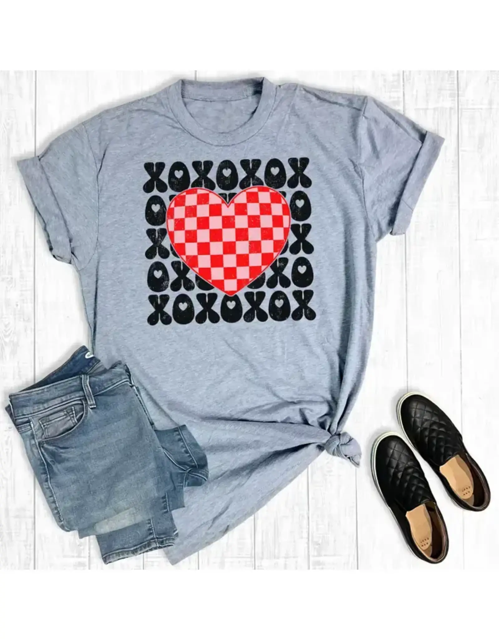 THE WAY DOWN SOUTH SHIRT WMS TEE "VALENTINES DAY RETRO XOXO"
