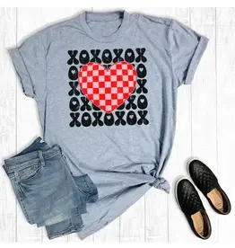 THE WAY DOWN SOUTH SHIRT WMS TEE "VALENTINES DAY RETRO XOXO"