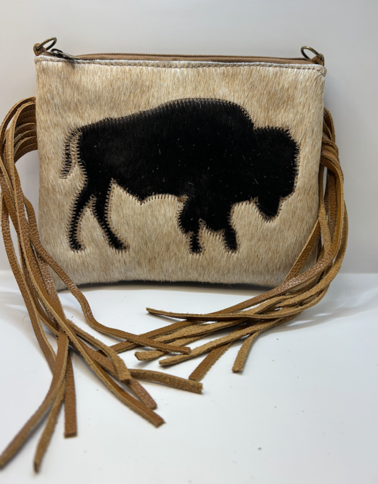 PURSE COWHIDE WITH FRINGE