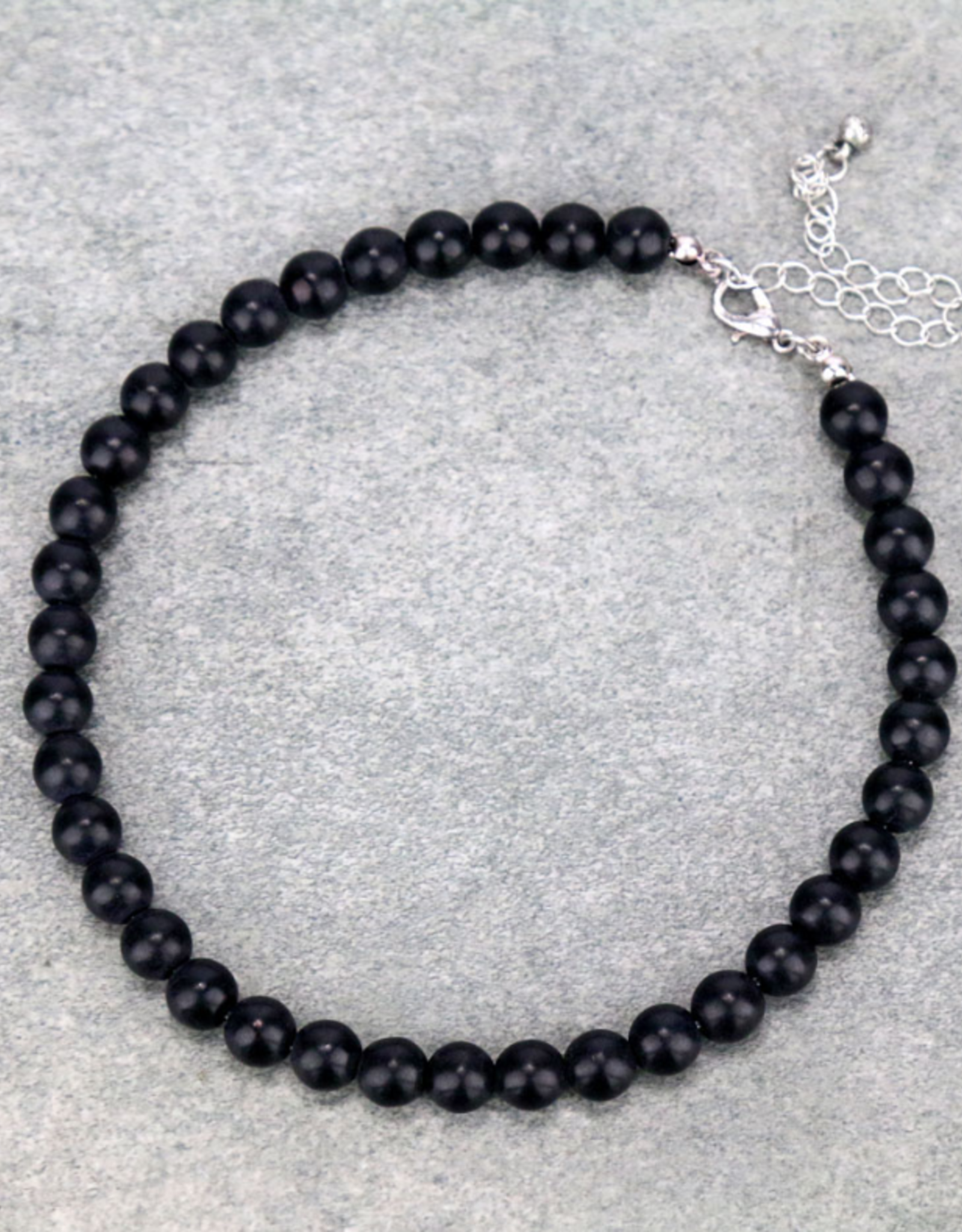 NECKLACE 8MM BEAD CHOKER