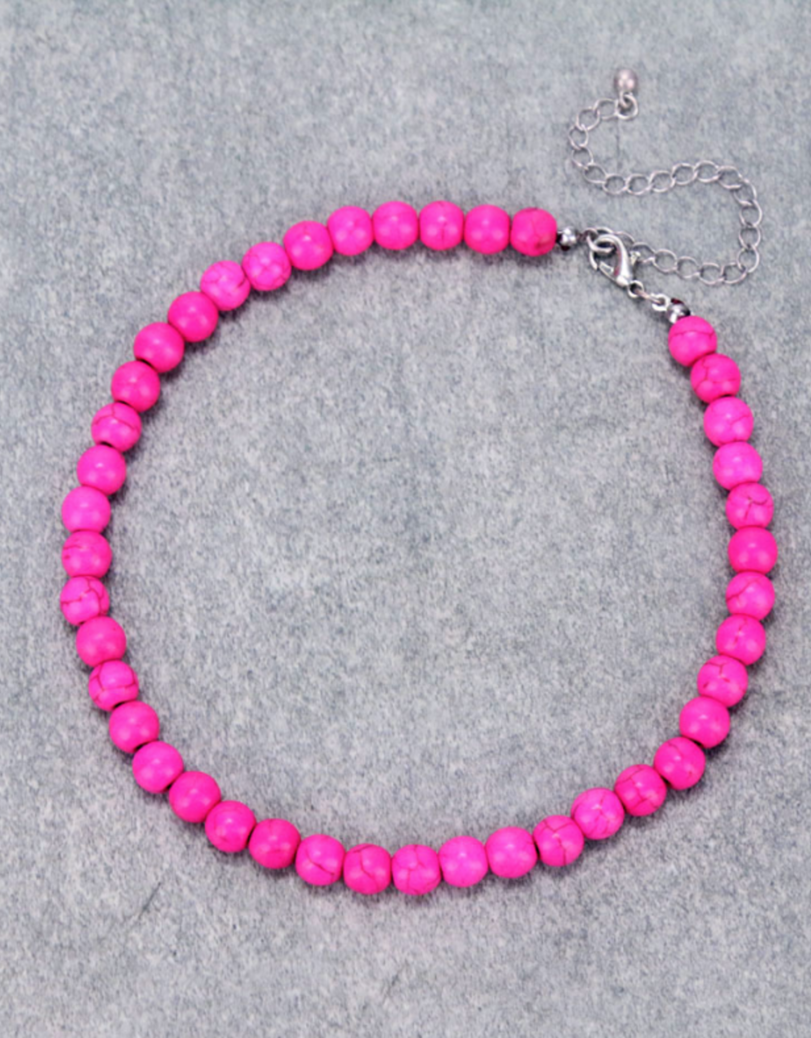 NECKLACE 8MM BEAD CHOKER