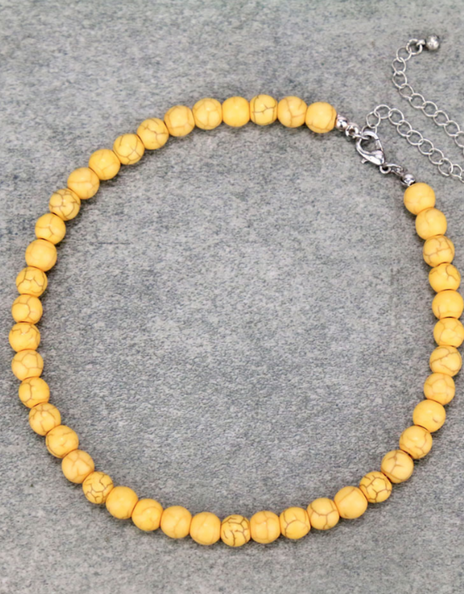 NECKLACE 8MM BEAD CHOKER