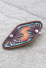 HAIRPIN LEATHER HAIR CLIP BARRETTE