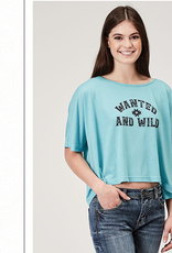 SHIRT WNS TEE "WANTED & WILD" CROPPED