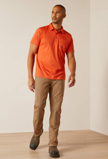 SHIRT MNS ARIAT POLO "ORANGE RUST"