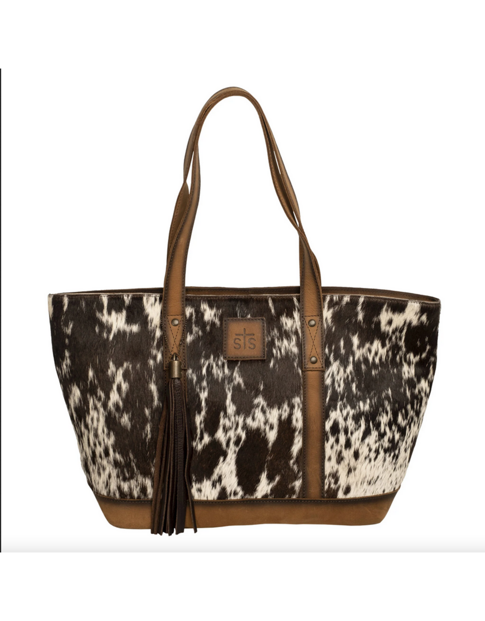PURSE STS COWHIDE CHEYENNE TOTE