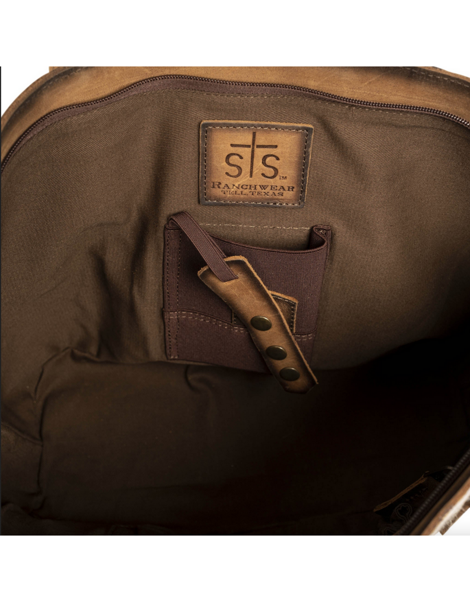 PURSE STS COWHIDE CHEYENNE TOTE