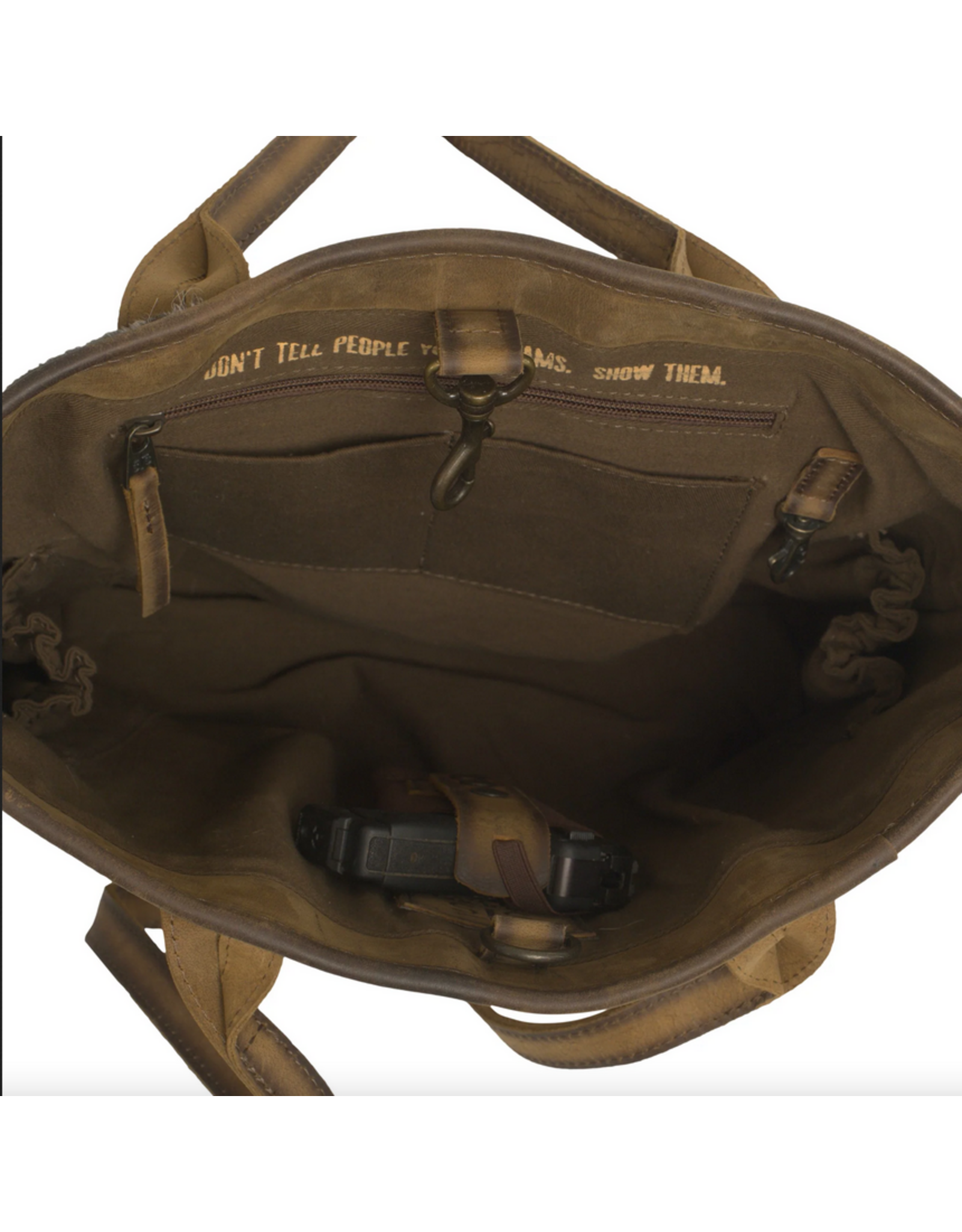 PURSE STS ROSWELL COWHIDE TOTE STS32210