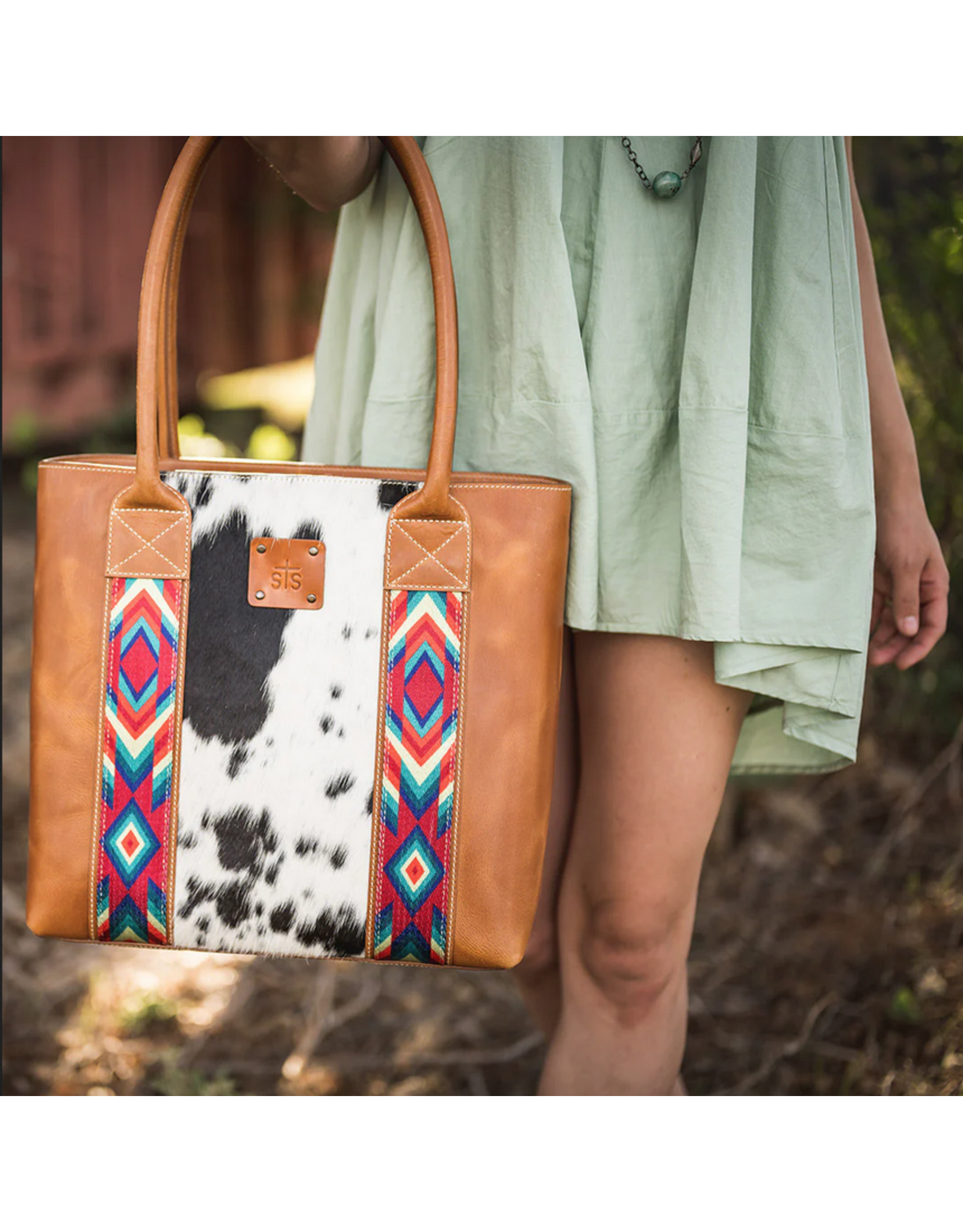 PURSE STS BASIC BLISS COWHIDE TOTE