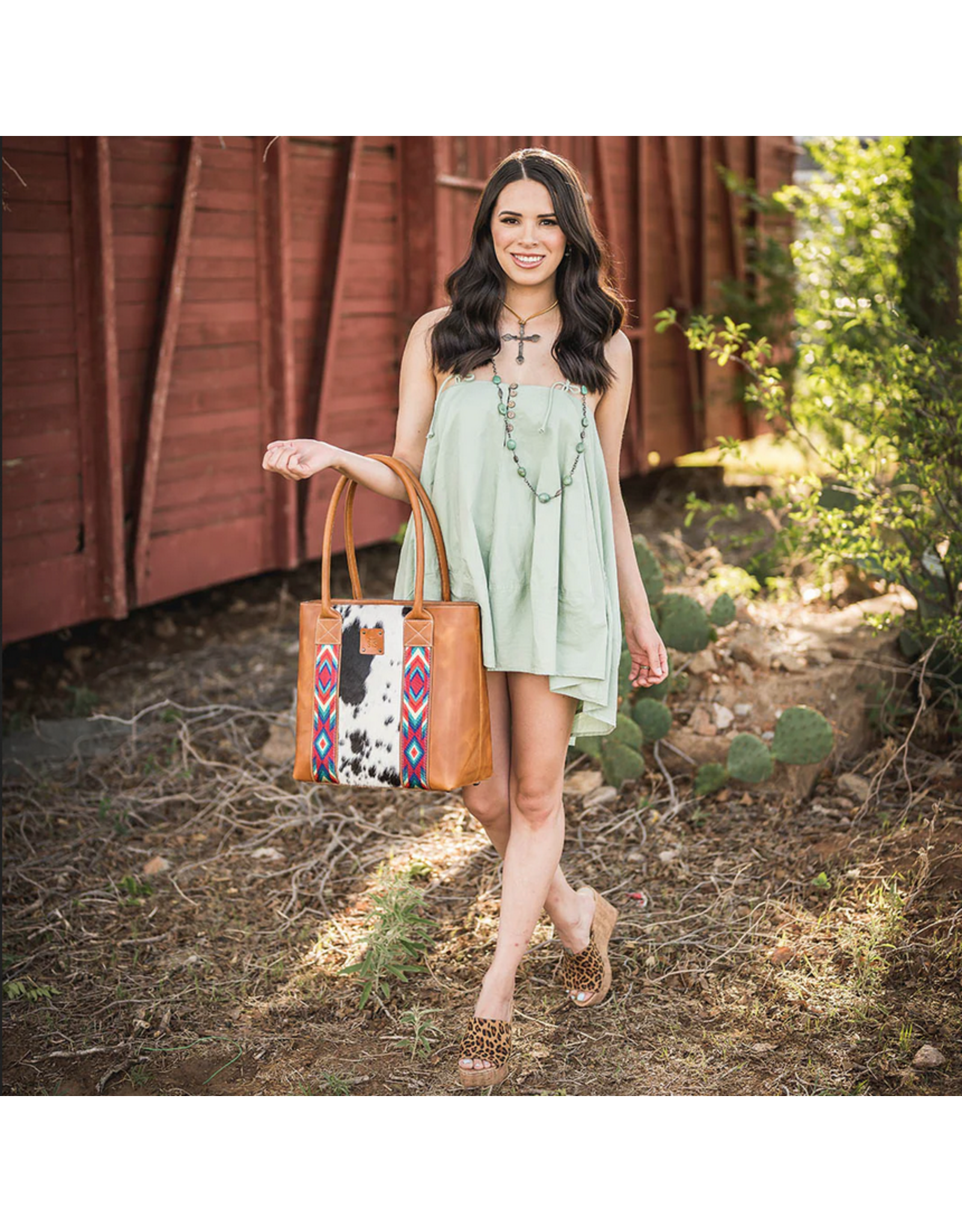 PURSE STS BASIC BLISS COWHIDE TOTE