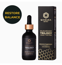 Manuka Mana MUSHROOM TRILOGY HONEY TINCTURE 2 OZ