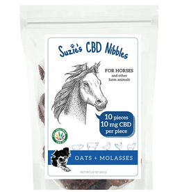 SUZIE'S CBD NIBBLES HORSE TREAT OAT & MOLASSES