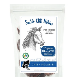 SUZIE'S CBD NIBBLES HORSE TREAT OAT & MOLASSES