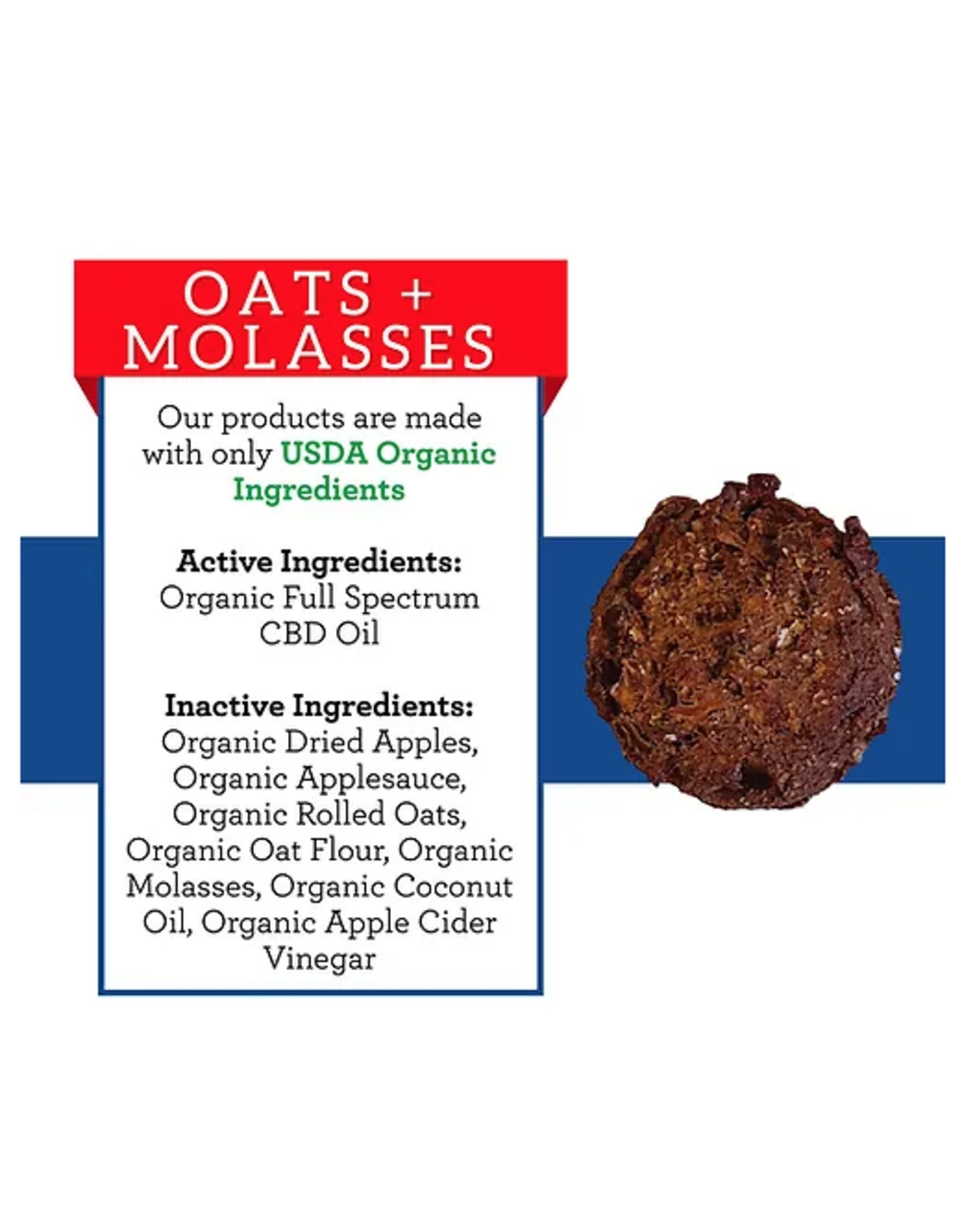 SUZIE'S CBD NIBBLES HORSE TREAT OAT & MOLASSES