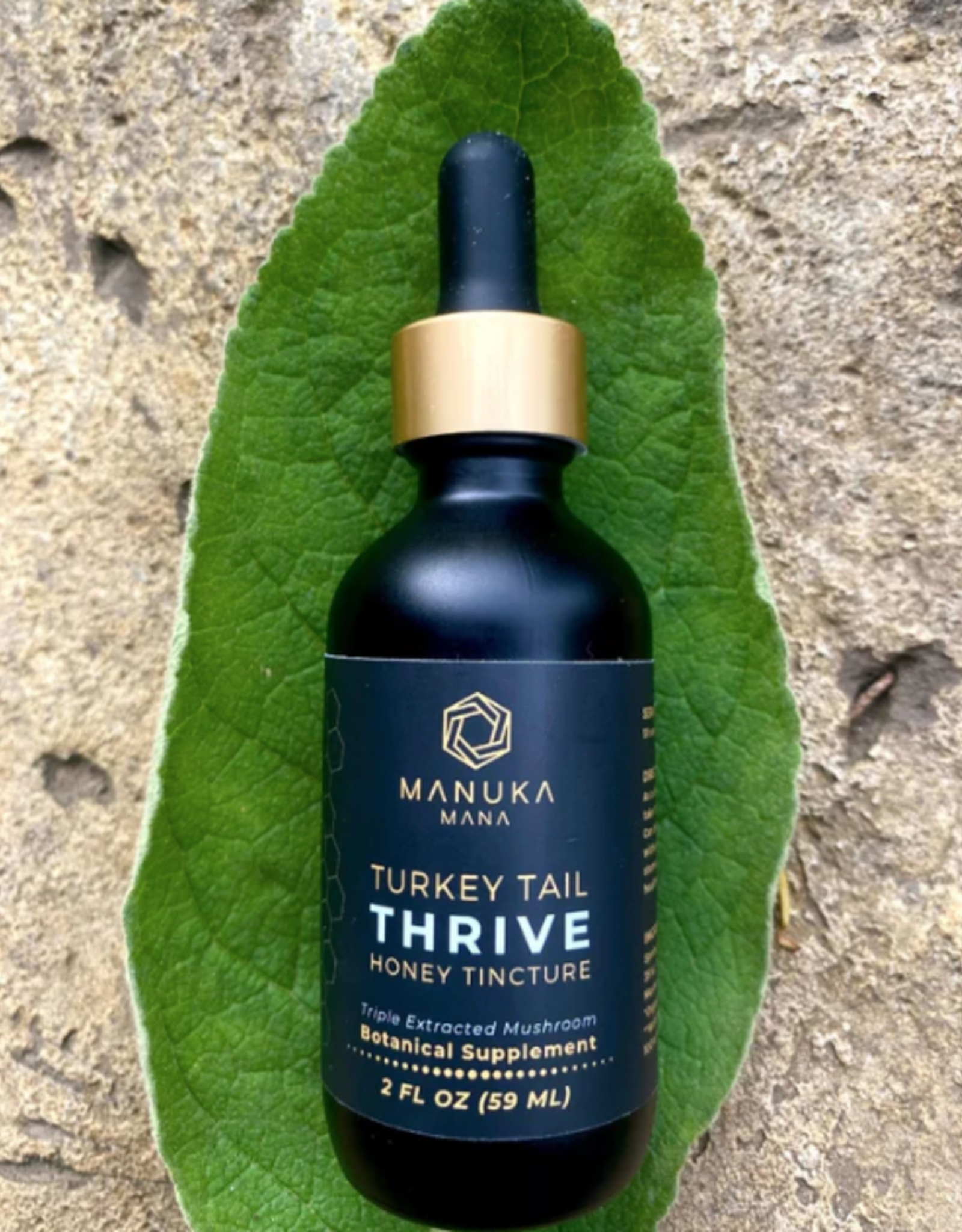 Manuka Mana TURKEY TAIL THRIVE  HONEY TINCTURE 2 OZ