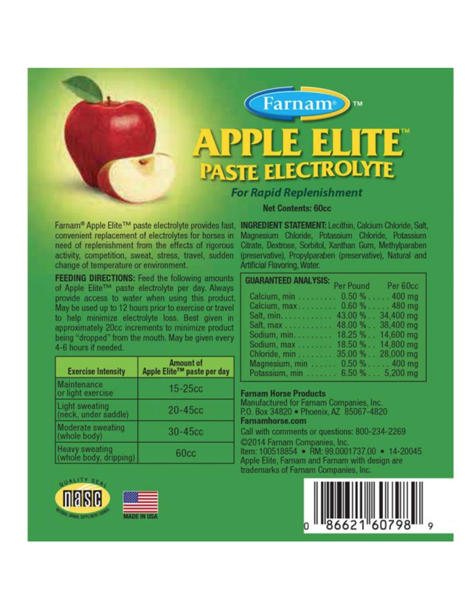 APPLE ELITE PASTE ELECTROLYTE 60CC