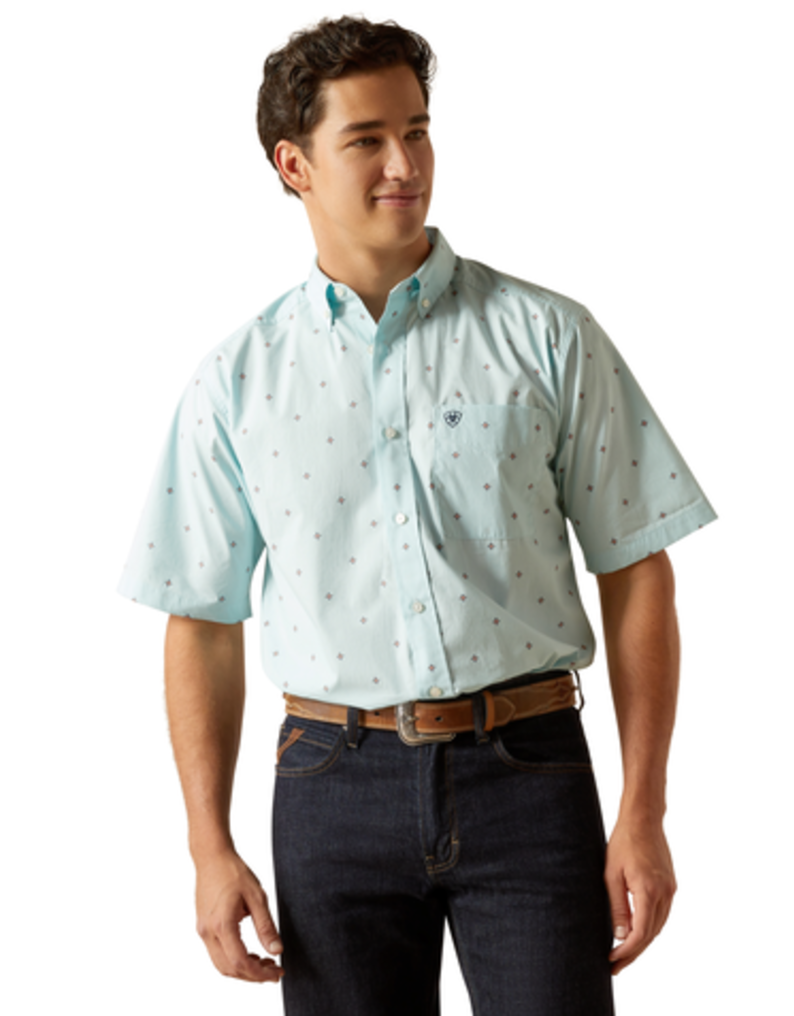 ARIAT SHIRT MNS ARIAT SS ROYCE BLUE