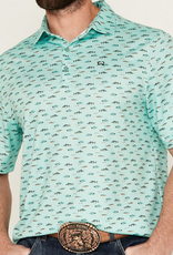 CINCH SHIRT MNS SS ARENAFLEX POLO FISH