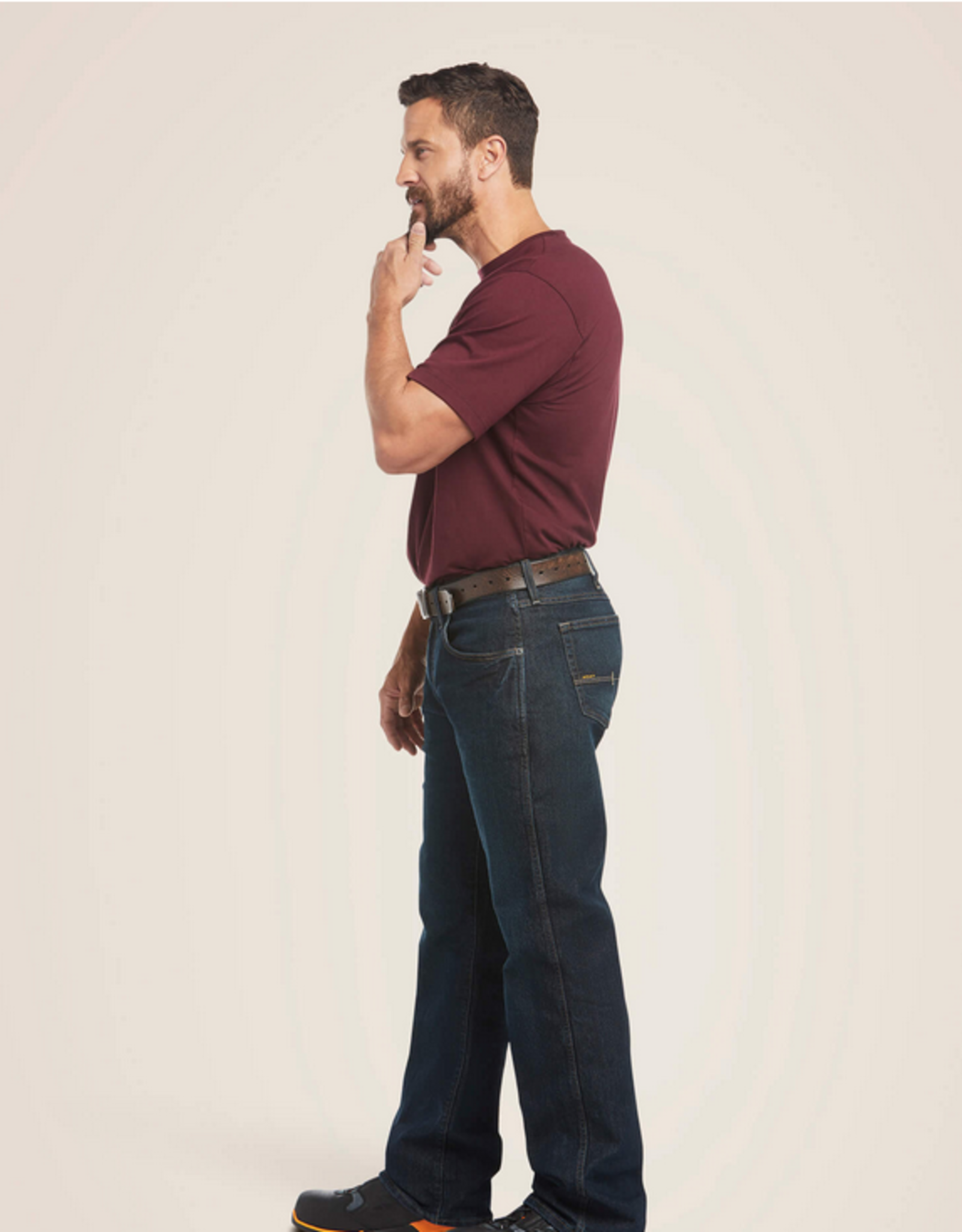 ARIAT JEANS REBAR M5 BLACKSTONE STRAIGHT LEG JEANS