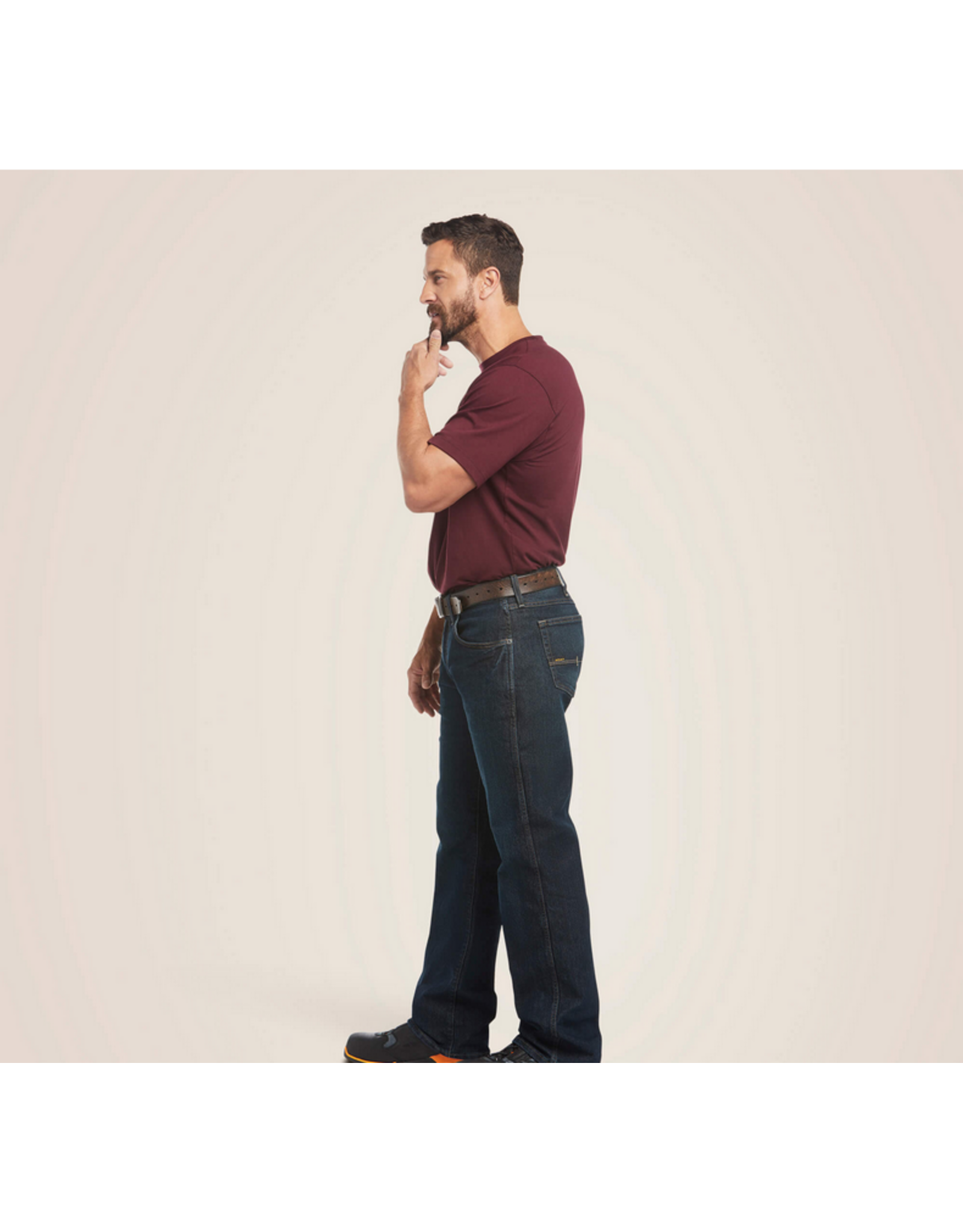 ARIAT JEANS REBAR M5 BLACKSTONE STRAIGHT LEG JEANS