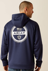 ARIAT HOODIE MNS ARIAT FLEECE NAVY W/ ARIAT LOGO