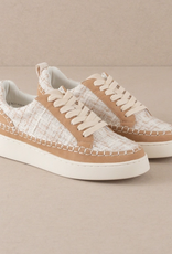SHOES WMS CAMEL TWEED WRAPPED LOW TOPS
