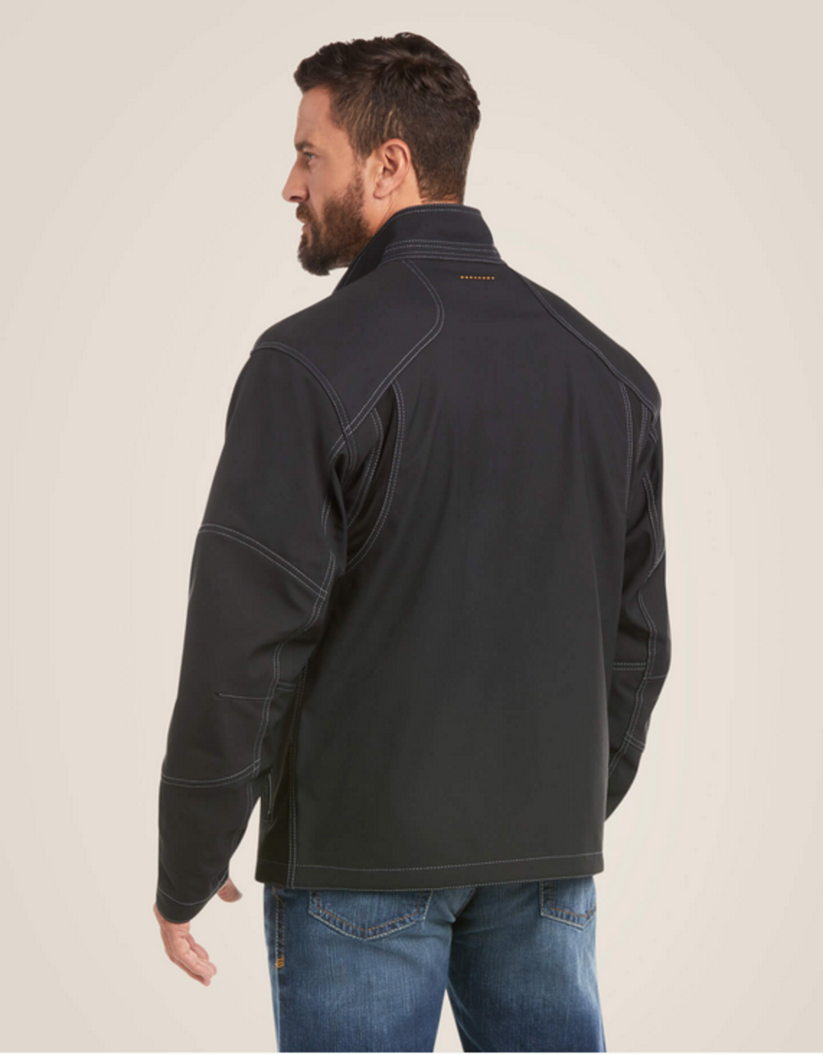 ARIAT JACKET MNS ARIAT REBAR CANVAS SOFTSHELL BLK