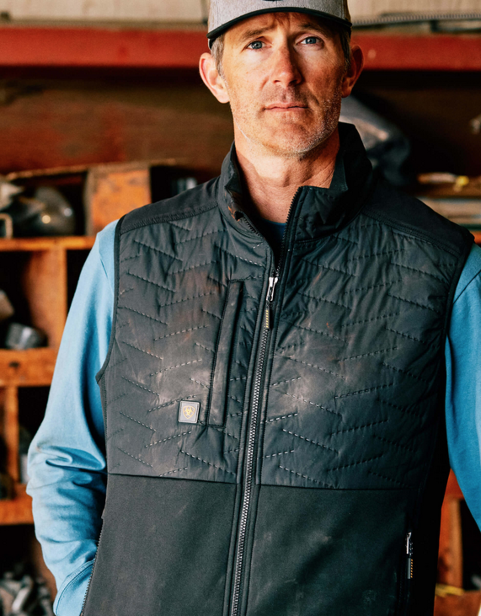 ARIAT VEST MNS ARIAT REBAR CLOUD 9 BLK