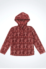 JACKET GIRLS FLEECE CACTUS MAROON