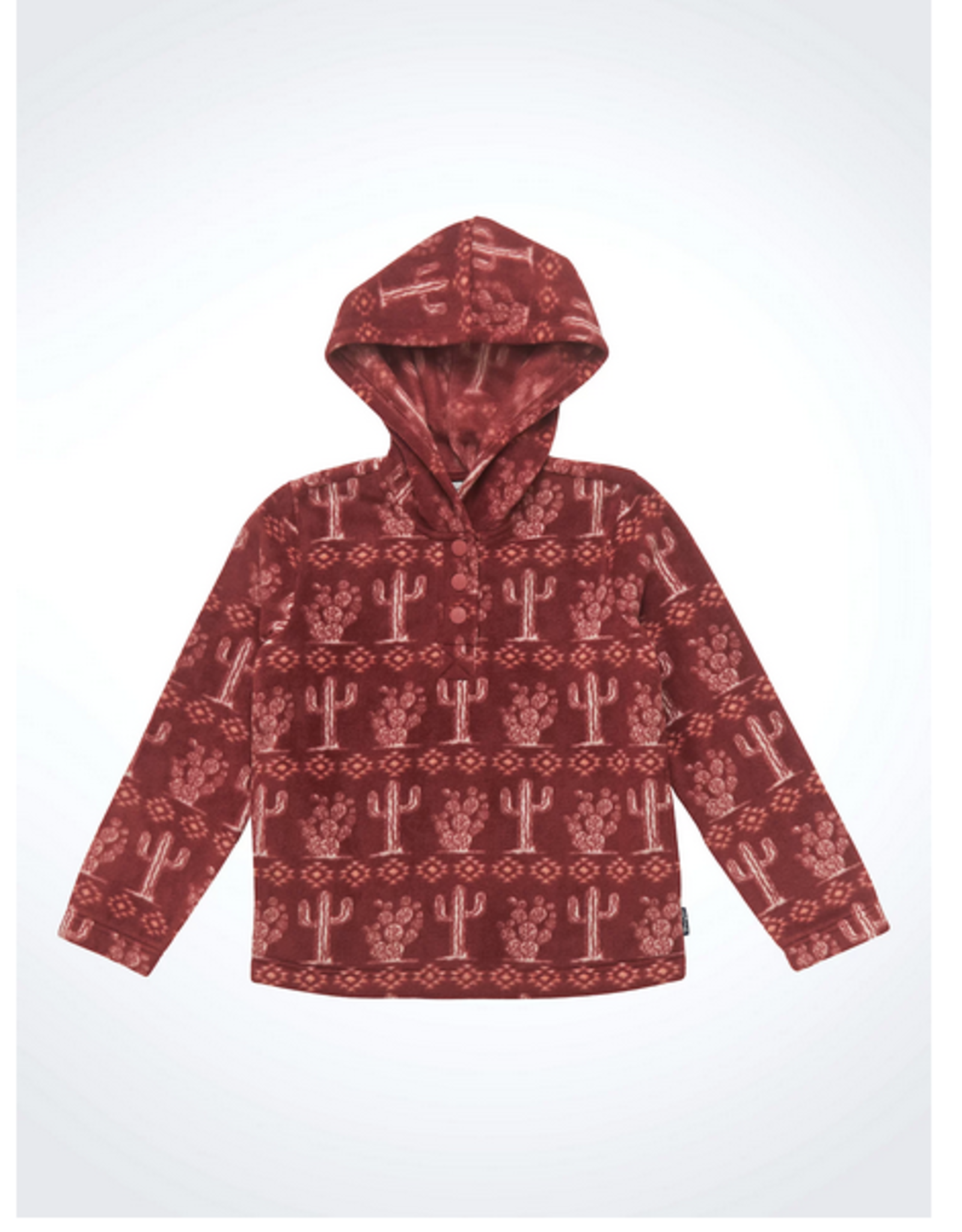 JACKET GIRLS FLEECE CACTUS MAROON