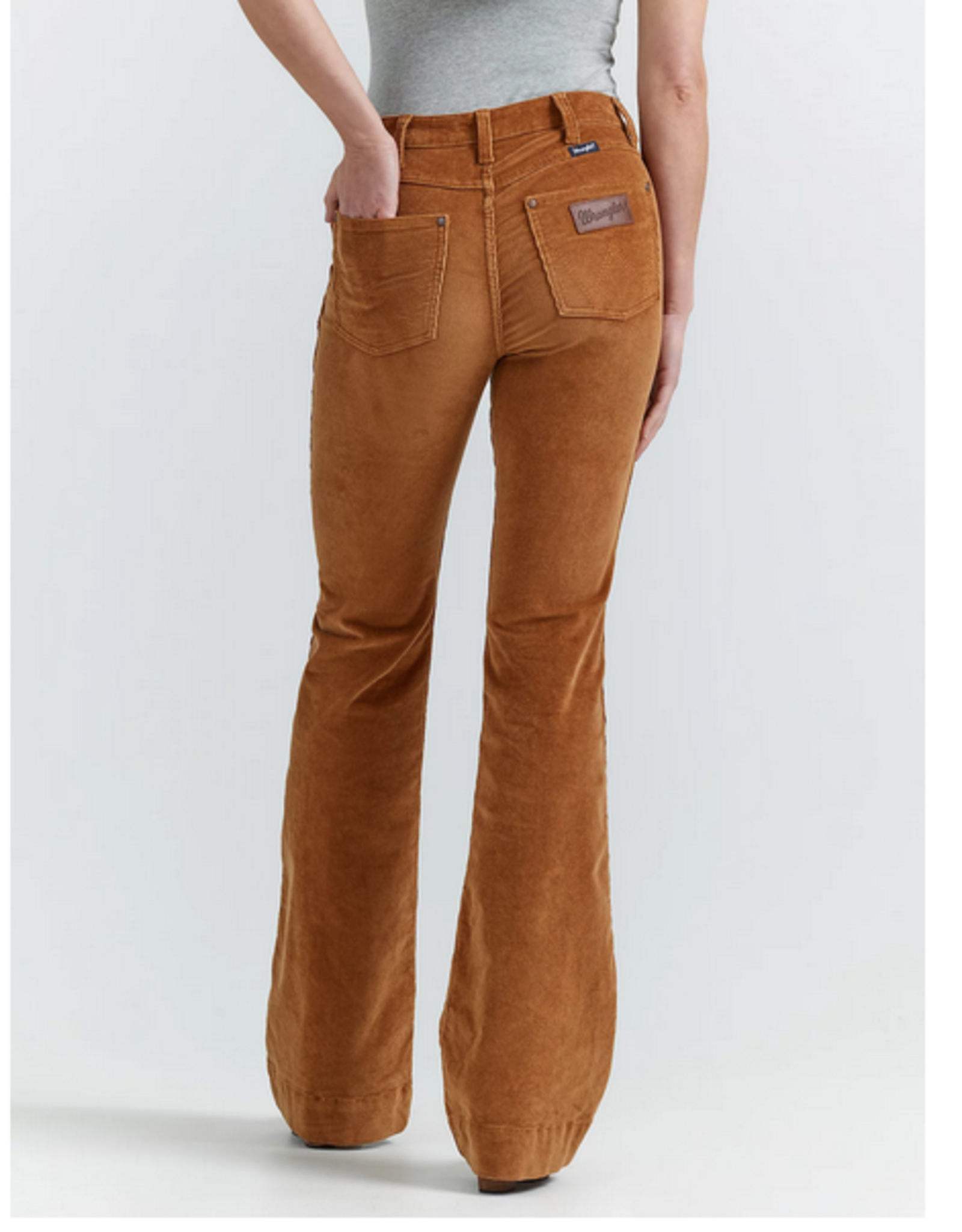 JEANS WMS WRANGLER CURDORY BROWN TROUSER