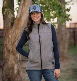 STS VEST WMS STS "WESTON" HEATHER GRAY