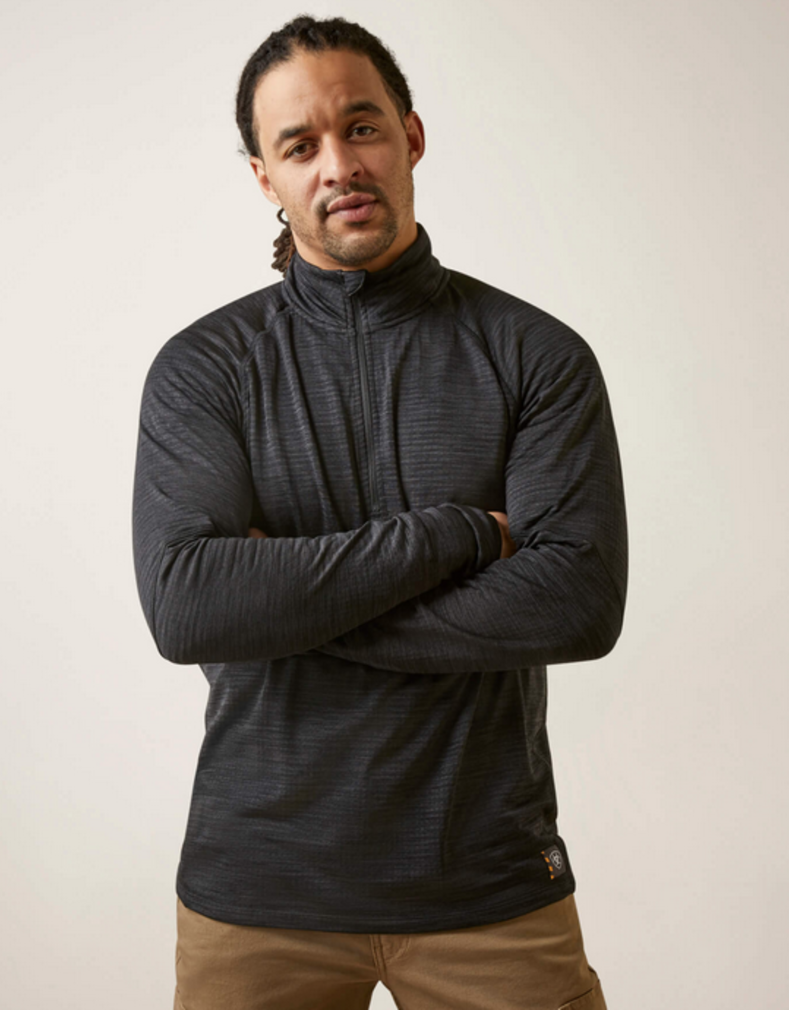 ARIAT SHIRT MNS ARIAT BASE LAYER REBAR BLACK