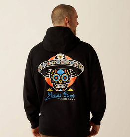 ARIAT HOODIE MNS ARIAT BLK SUGAR SKULL