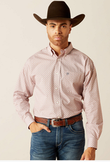 ARIAT SHIRT MNS ARIAT LS BLU/RED GEO PRINT