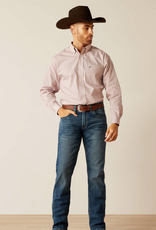 ARIAT SHIRT MNS ARIAT LS BLU/RED GEO PRINT