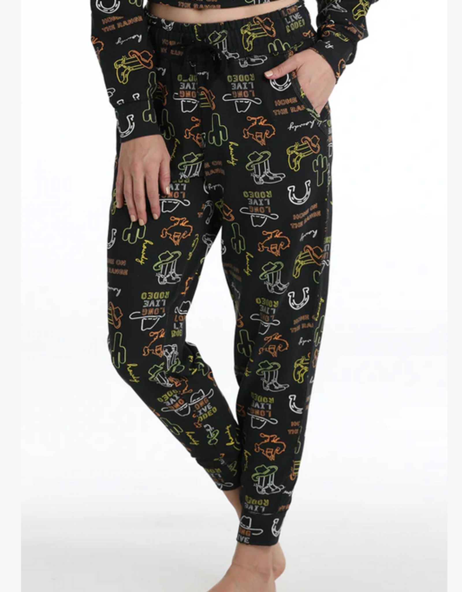 CINCH JOGGERS PANTS WMS CINCH BLK NEON