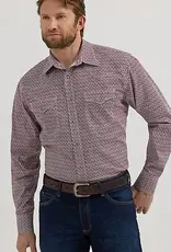 SHIRT MNS L/S SNAP 20X AUBURN PTTRN