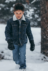 JACKET DENIM BOYS WRANGLER SHERPA LINED
