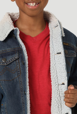 JACKET DENIM BOYS WRANGLER SHERPA LINED