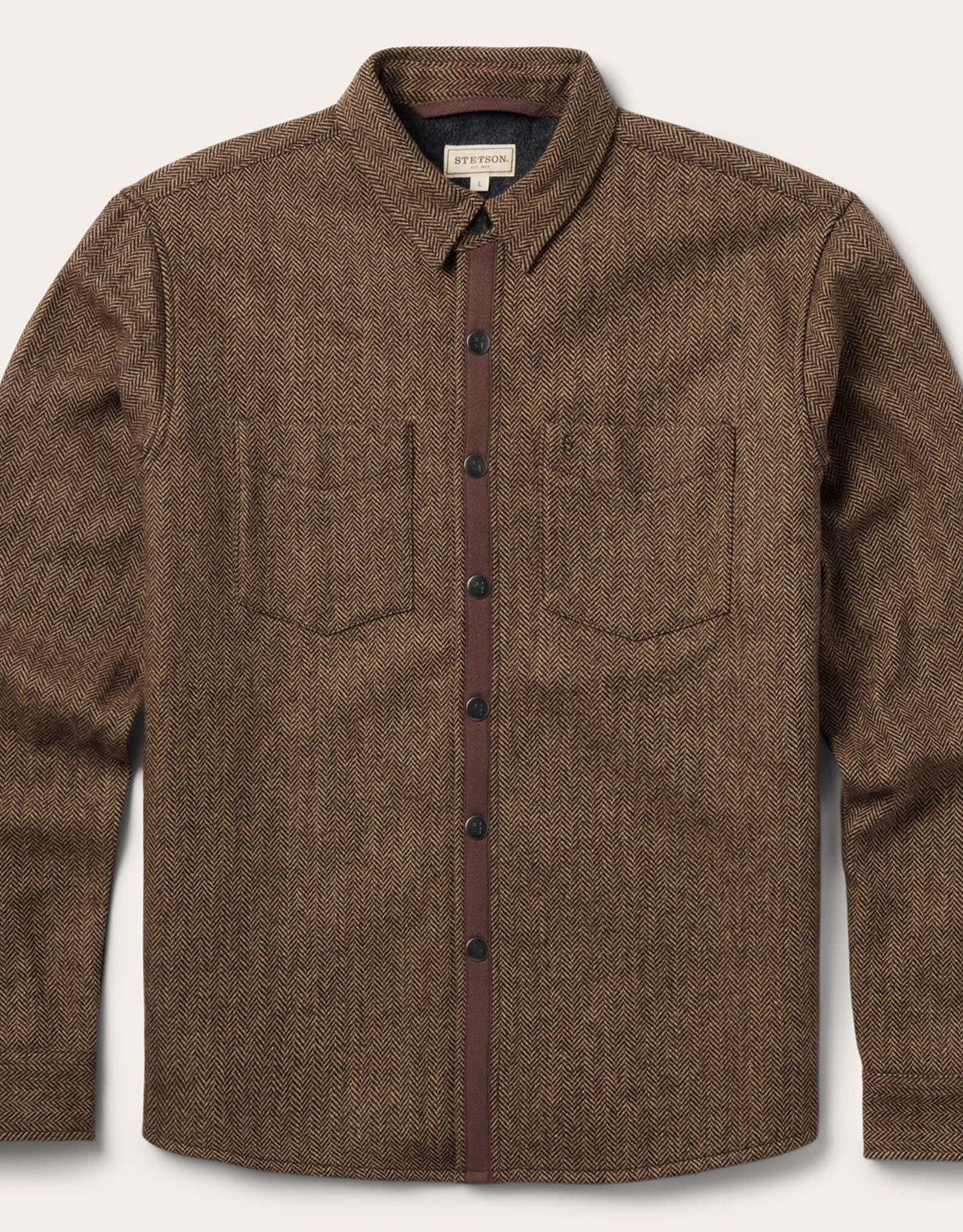 STETSON JACKET MNS WOOL HERRINGBONE