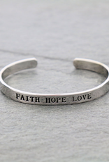 BRACELET CUFF SILVER ENGRAVED