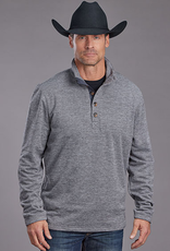 STETSON SWEATER MNS STETSON HONEYCOMB BONDED GRY
