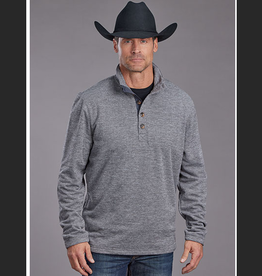 STETSON SWEATER MNS STETSON HONEYCOMB BONDED GRY