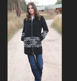 CINCH JACKET WMS WALKING COAT LONG BLACK