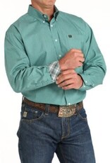 CINCH SHIRT MNS L/S GEO PRINT GREEN