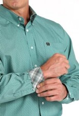 CINCH SHIRT MNS L/S GEO PRINT GREEN