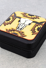 JEWELRY BOX TRAVEL SQUARE LEATHER