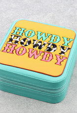 JEWELRY BOX TRAVEL SQUARE LEATHER